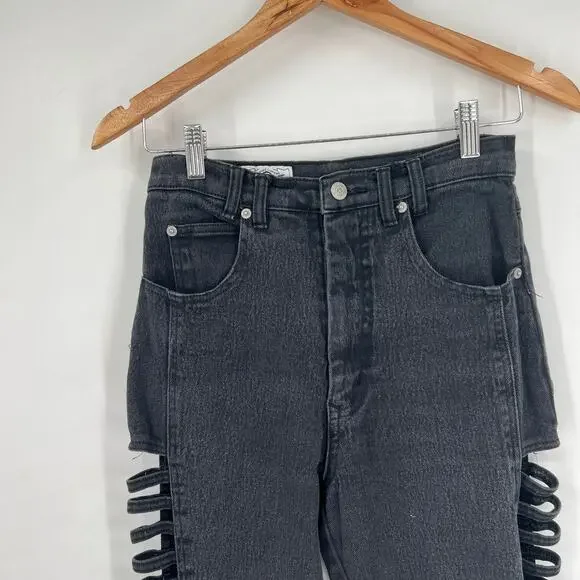 Y2k Vintage Cut Out Punk High-Rise Jeans - Picture 6 of 6